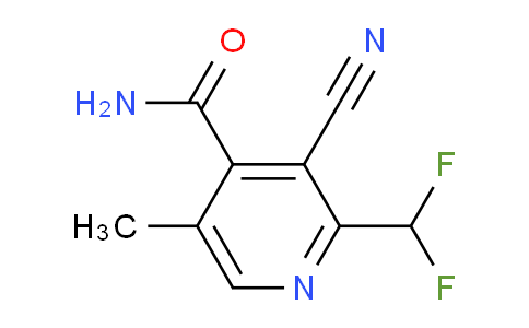 3-Cyano-2-(difluoromethyl)-5-methylpyridine-4-carboxamide