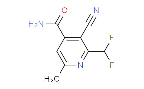 3-Cyano-2-(difluoromethyl)-6-methylpyridine-4-carboxamide