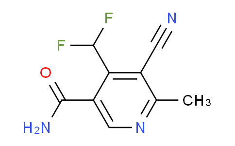 3-Cyano-4-(difluoromethyl)-2-methylpyridine-5-carboxamide