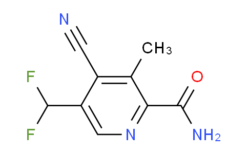 4-Cyano-5-(difluoromethyl)-3-methylpyridine-2-carboxamide