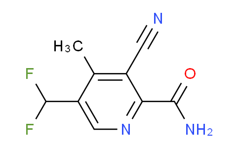 3-Cyano-5-(difluoromethyl)-4-methylpyridine-2-carboxamide