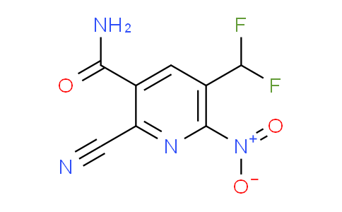 2-Cyano-5-(difluoromethyl)-6-nitropyridine-3-carboxamide
