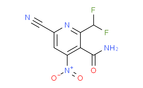 6-Cyano-2-(difluoromethyl)-4-nitropyridine-3-carboxamide