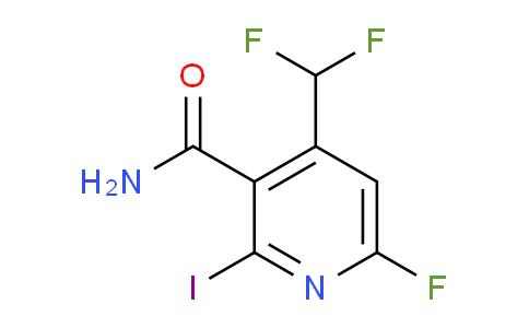 4-(Difluoromethyl)-6-fluoro-2-iodopyridine-3-carboxamide