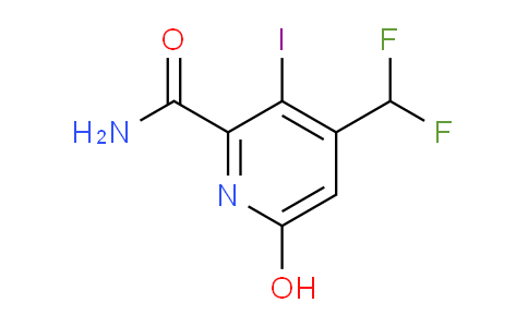 4-(Difluoromethyl)-6-hydroxy-3-iodopyridine-2-carboxamide