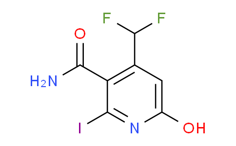 4-(Difluoromethyl)-6-hydroxy-2-iodopyridine-3-carboxamide