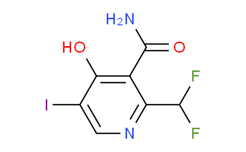 2-(Difluoromethyl)-4-hydroxy-5-iodopyridine-3-carboxamide