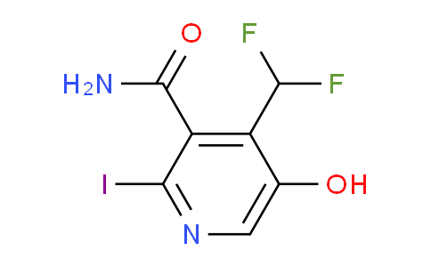 4-(Difluoromethyl)-5-hydroxy-2-iodopyridine-3-carboxamide