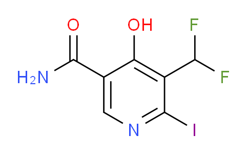 3-(Difluoromethyl)-4-hydroxy-2-iodopyridine-5-carboxamide
