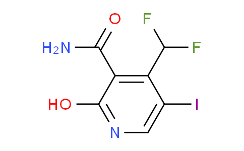 4-(Difluoromethyl)-2-hydroxy-5-iodopyridine-3-carboxamide