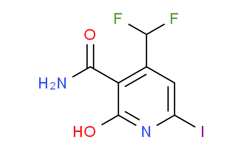 4-(Difluoromethyl)-2-hydroxy-6-iodopyridine-3-carboxamide