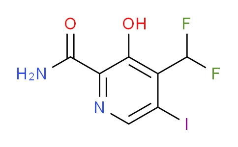 4-(Difluoromethyl)-3-hydroxy-5-iodopyridine-2-carboxamide