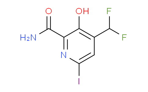 4-(Difluoromethyl)-3-hydroxy-6-iodopyridine-2-carboxamide