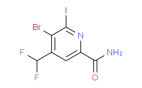 AM91142 | 1805347-69-6 | 3-Bromo-4-(difluoromethyl)-2-iodopyridine-6-carboxamide