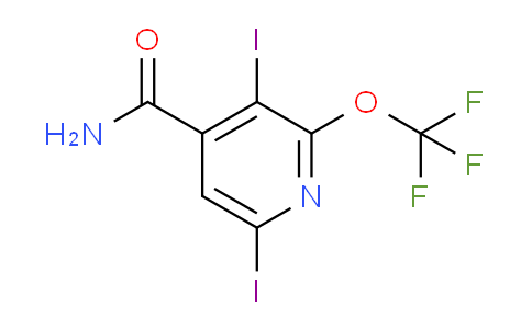 3,6-Diiodo-2-(trifluoromethoxy)pyridine-4-carboxamide