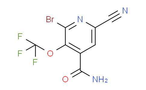 2-Bromo-6-cyano-3-(trifluoromethoxy)pyridine-4-carboxamide