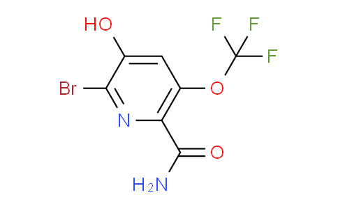 2-Bromo-3-hydroxy-5-(trifluoromethoxy)pyridine-6-carboxamide