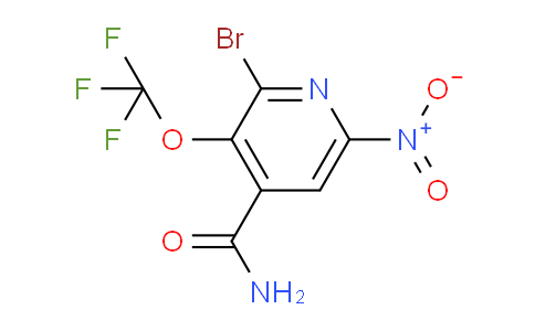 2-Bromo-6-nitro-3-(trifluoromethoxy)pyridine-4-carboxamide