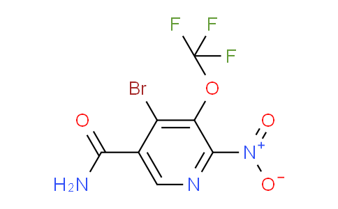 4-Bromo-2-nitro-3-(trifluoromethoxy)pyridine-5-carboxamide