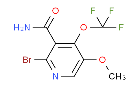 2-Bromo-5-methoxy-4-(trifluoromethoxy)pyridine-3-carboxamide
