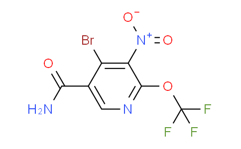 4-Bromo-3-nitro-2-(trifluoromethoxy)pyridine-5-carboxamide