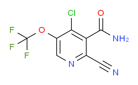 4-Chloro-2-cyano-5-(trifluoromethoxy)pyridine-3-carboxamide