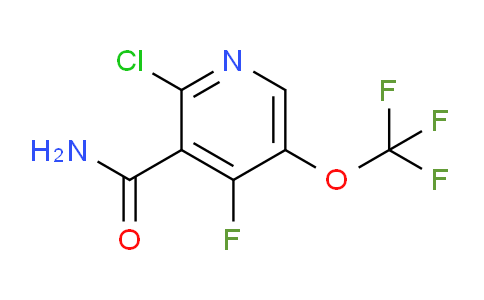 2-Chloro-4-fluoro-5-(trifluoromethoxy)pyridine-3-carboxamide