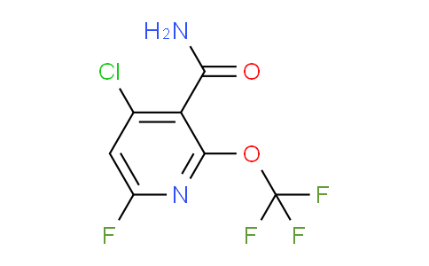 4-Chloro-6-fluoro-2-(trifluoromethoxy)pyridine-3-carboxamide