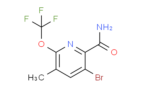 3-Bromo-5-methyl-6-(trifluoromethoxy)pyridine-2-carboxamide