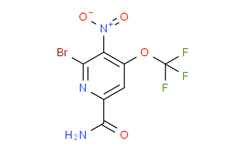 2-Bromo-3-nitro-4-(trifluoromethoxy)pyridine-6-carboxamide