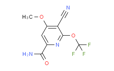 3-Cyano-4-methoxy-2-(trifluoromethoxy)pyridine-6-carboxamide