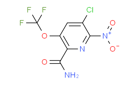 3-Chloro-2-nitro-5-(trifluoromethoxy)pyridine-6-carboxamide