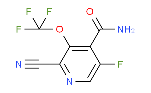 2-Cyano-5-fluoro-3-(trifluoromethoxy)pyridine-4-carboxamide