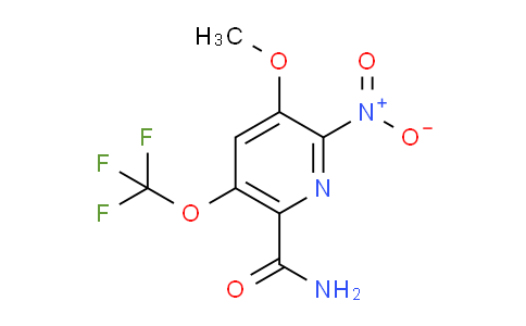 3-Methoxy-2-nitro-5-(trifluoromethoxy)pyridine-6-carboxamide
