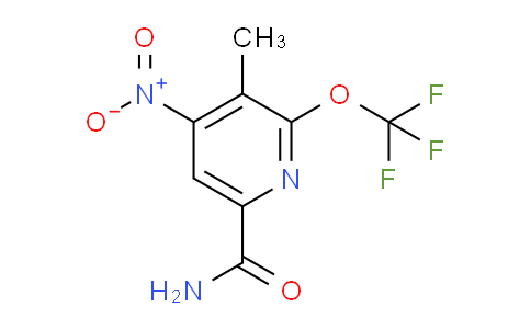 3-Methyl-4-nitro-2-(trifluoromethoxy)pyridine-6-carboxamide
