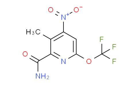 3-Methyl-4-nitro-6-(trifluoromethoxy)pyridine-2-carboxamide