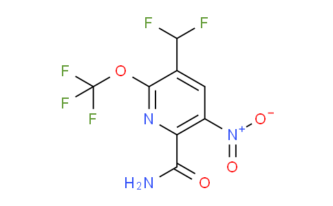 AM91597 | 1805027-58-0 | 3-(Difluoromethyl)-5-nitro-2-(trifluoromethoxy)pyridine-6-carboxamide