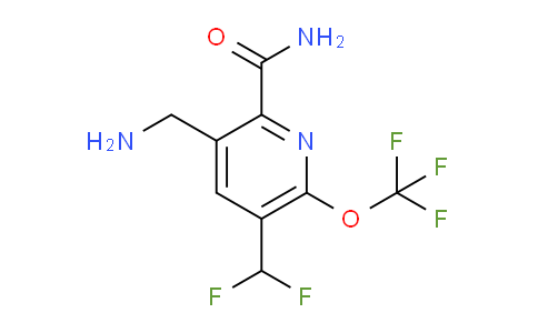 3-(Aminomethyl)-5-(difluoromethyl)-6-(trifluoromethoxy)pyridine-2-carboxamide