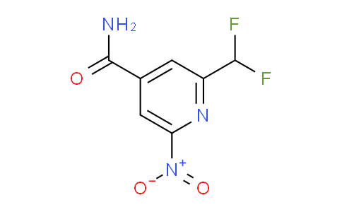 2-(Difluoromethyl)-6-nitropyridine-4-carboxamide