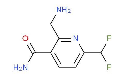 2-(Aminomethyl)-6-(difluoromethyl)pyridine-3-carboxamide