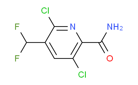 2,5-Dichloro-3-(difluoromethyl)pyridine-6-carboxamide