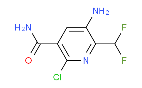 3-Amino-6-chloro-2-(difluoromethyl)pyridine-5-carboxamide