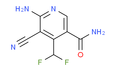 2-Amino-3-cyano-4-(difluoromethyl)pyridine-5-carboxamide