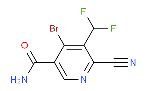 AM91877 | 1805371-96-3 | 4-Bromo-2-cyano-3-(difluoromethyl)pyridine-5-carboxamide