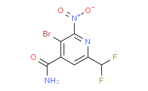 AM91905 | 1804486-61-0 | 3-Bromo-6-(difluoromethyl)-2-nitropyridine-4-carboxamide