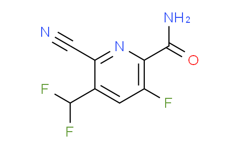 2-Cyano-3-(difluoromethyl)-5-fluoropyridine-6-carboxamide