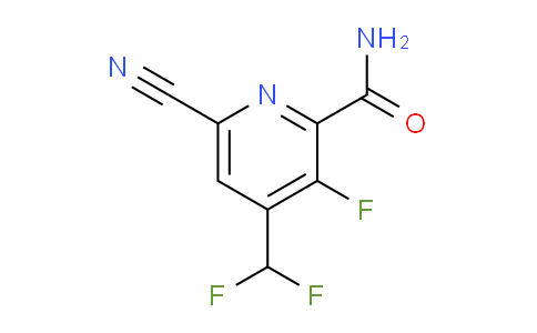 6-Cyano-4-(difluoromethyl)-3-fluoropyridine-2-carboxamide