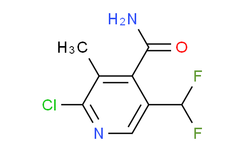 2-Chloro-5-(difluoromethyl)-3-methylpyridine-4-carboxamide