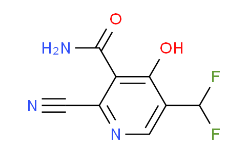 2-Cyano-5-(difluoromethyl)-4-hydroxypyridine-3-carboxamide