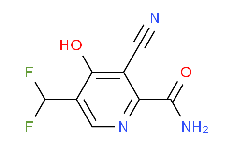 3-Cyano-5-(difluoromethyl)-4-hydroxypyridine-2-carboxamide